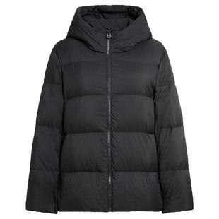 鸭鸭白鸭绒羽绒服女2025年面包服中老年短款外套妈妈修身大码冬季