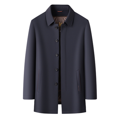 梦特娇男士羽绒服中长款保暖外套