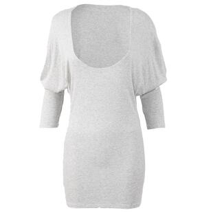 DCW蝙蝠袖运动上衣女宽松长款跑步训练外穿健身普拉提瑜伽服长袖