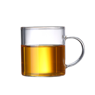 加厚玻璃品茗杯耐热小茶杯带把功夫茶具小号透明6只装杯子迷你杯