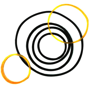 传动带 橡胶皮带1.5/2/2.5mm橡皮筋 玩具同步带diy配件 O形圈