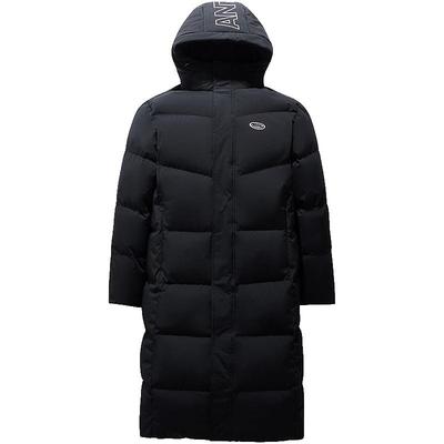 安踏男防泼水羽绒服时尚长款