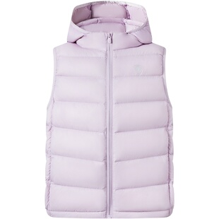 坦博尔奥莱正品儿童羽绒服中大童连帽轻暖马甲男女童舒适背心坎肩