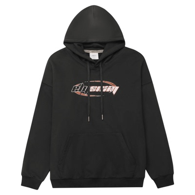 GWIT休闲复古运动印花连帽卫衣男