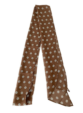 复古咖色饰品装饰纱巾波点腰链牛仔裤腰饰丝巾长条