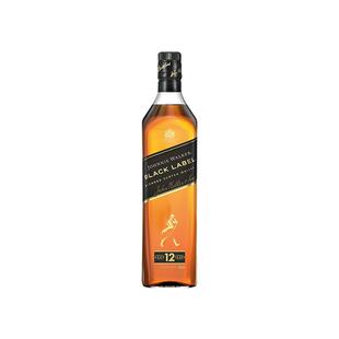 Johnnie Walker尊尼获加12年黑牌1000ml苏格兰威士忌进口洋酒裸瓶