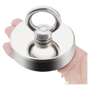 强力磁铁高强度钕铁硼超强磁铁打捞吸盘圆型吊环吸铁石强吸铁神器