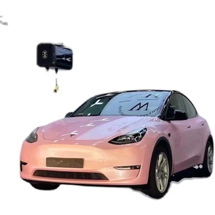 杭州车改色膜车身贴膜pet花悦粉甜菜根紫特斯拉AX秃鹰流光黑魅红