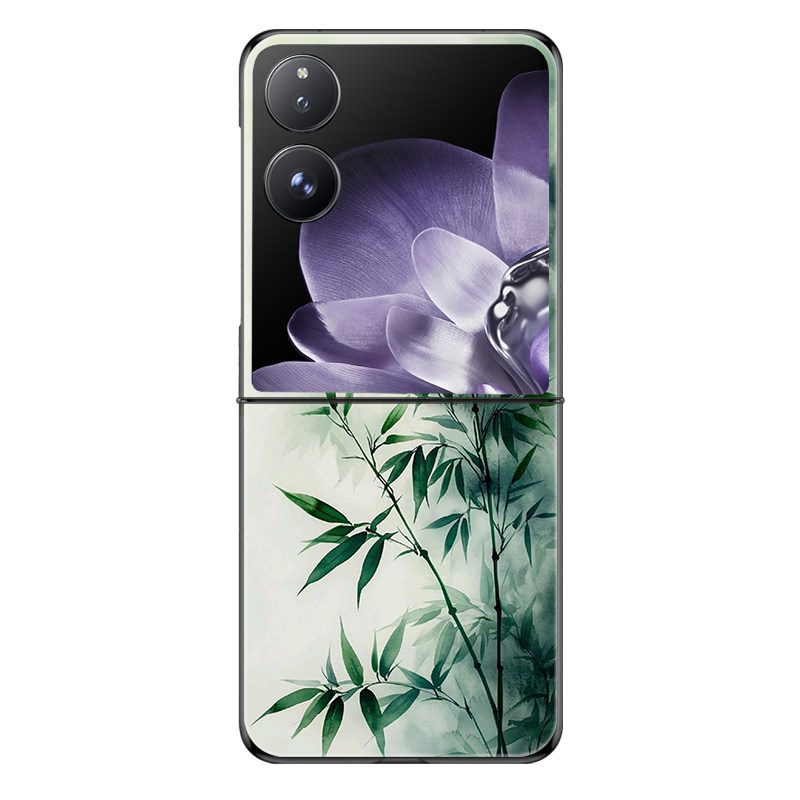 适用小米MIXFlip手机壳折叠屏MIX Flip2代防摔保护套新款竹子高级感竹报平安个性简约小众创意个性网红男女潮