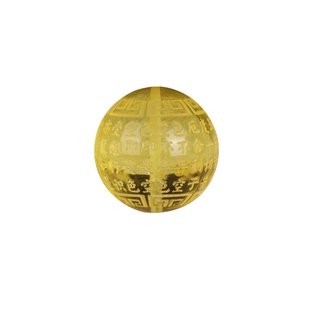 原矿琥珀蜜蜡金珀雕刻心经散珠圆珠子单珠多宝手串链隔珠diy配饰