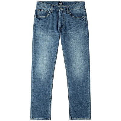 【张凌赫代言】Lee26春夏新品标准中腰726直筒牛仔裤复古中蓝色男