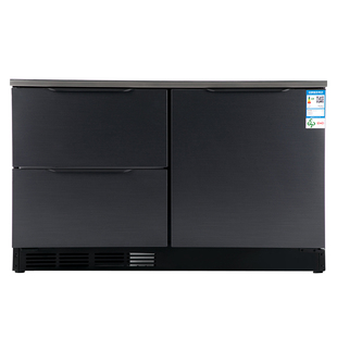 罗曼帝198升零嵌入式卧式冰箱家用超薄橱柜式小户型矮电冰箱变频