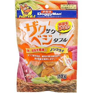 日本多格漫爱犬消臭果蔬片70g 红薯片蔬菜片狗零食