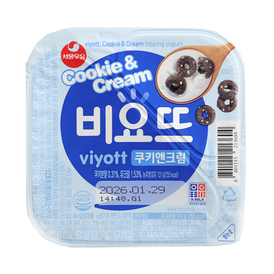 韩国进口酸奶 寿尔首尔可可味酸奶 巧克力圈乳饮品草莓味酸乳饮品