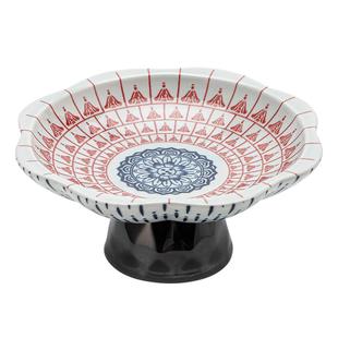 青花瓷佛手柑托盘器皿陶瓷高脚盘中式禅意风佛手瓜专用摆放盘佛手