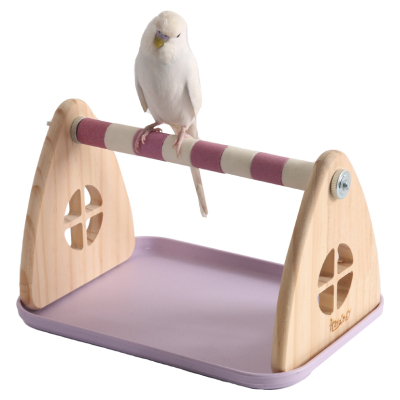 我和它鹦鹉桌面站架站杆定点排便