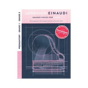 鲁多维科 艾奥迪 钢琴分级作品集 预备级至二级 Chester原版乐谱书 Ludovico Einaudi Graded Pieces for Piano HL00280828