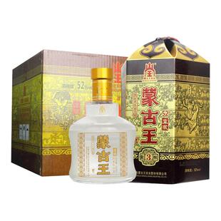 蒙古王52度金帐三白酒整箱500ml*4瓶浓香型粮食酿造内蒙草原特产