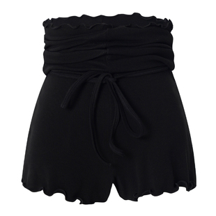 芭蕾舞短裤女成人舞蹈服秋冬高腰三分裤A字平角练功裤紧身形体裤