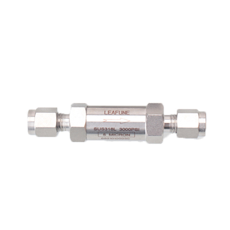 LEAFUNE利丰尼SUS316L不锈钢FL系列同轴配置型卡套接头直通过滤器