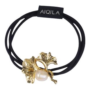 AIQILA哎奇啦三生有幸银杏橡皮筋发饰2025女扎头成人复古头绳弹力