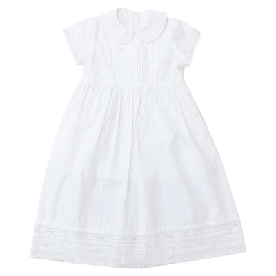 甜美白色花边显瘦连衣裙夏季