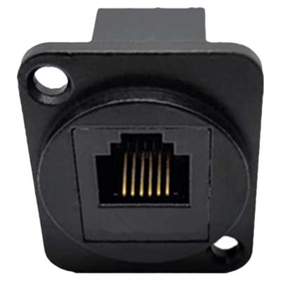 黑色RJ11电话转接头插座