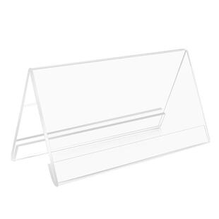 亚克力立牌展示牌座位牌桌卡V型桌牌台卡三角台签架桌面摆透明台牌姓名牌会议席卡牌桌签姓名台卡席位台座