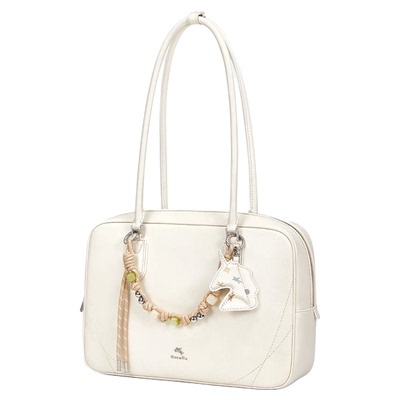 NU纽芝兰糖果吐司包2026新款大容量牛皮保龄球包上班通勤法棍包