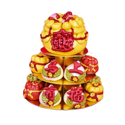 新年快乐马年花馍乔迁之喜搬家花饽饽送礼山东福马馒头年货节团购