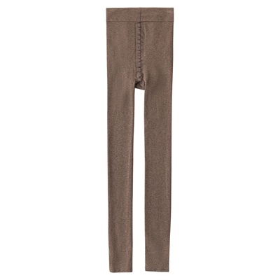 美拉德穿搭咖色羊毛打底裤女冬季