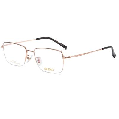 精工纯钛近视眼镜男士方框