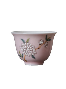 樱花茶杯大鱼美器陶瓷