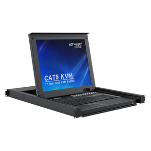 迈拓维矩 KVM切换器32口带17英寸LED屏键鼠一体机 数字IP远程网口模块 机房服务器管理 MT-1732MS