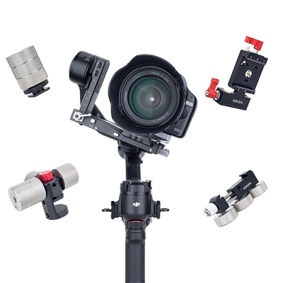 芯鲜适用大疆如影稳定器配重组件RS5 RS4 RS4Mini RS3 RS2 RSC2 SC 智云WB3S/WB3E云台配重块支架竖拍配重夹