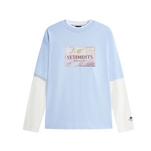 VETEMENTS秋冬新款100%棉男女同款宽松百搭长袖T恤35550008