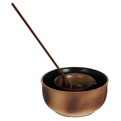 围炉煮茶器古法粗陶煮茶炉合璧