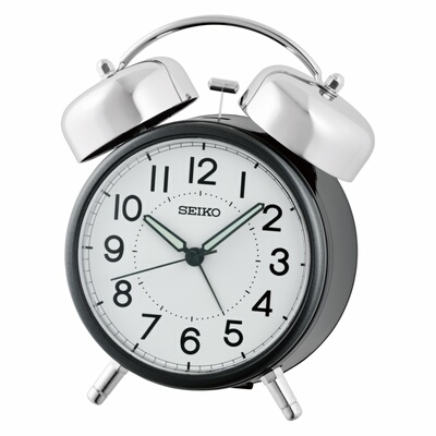 Seiko日本精工静音床头夜光闹钟