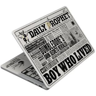 原色工场适用于苹果笔记本新款M3Pro14贴纸贴膜保护膜air13寸M2电脑外壳壁纸星空霍格沃兹哈迷预言家日报