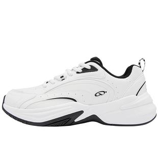 源生乔丹休闲鞋男2025冬季羽毛球鞋皮面防水保暖运动鞋白色老爹鞋