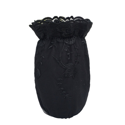 女士蕾丝袖套短款黑色秋冬