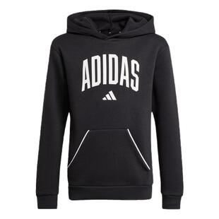 男女大童休闲抓绒连帽卫衣儿童adidas阿迪达斯官方outlets轻运动