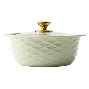 碗家用2025新款陶瓷大容量大号汤碗汤锅双耳带盖汤煲汤盆餐具套装