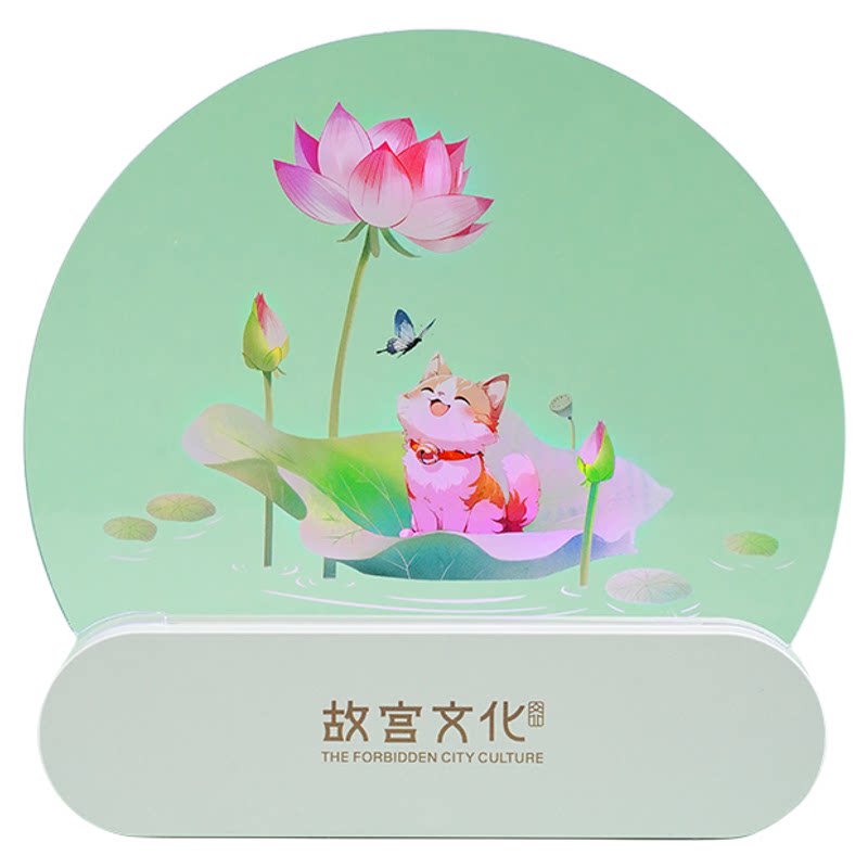 故宫官方店宫猫赏荷炫彩氛围灯
