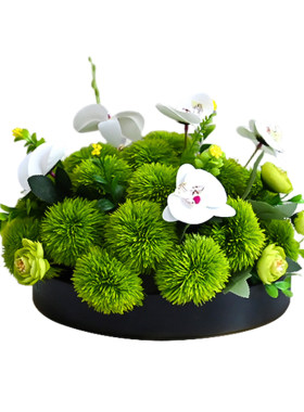 仿真花餐厅包厢餐桌花摆花成品
