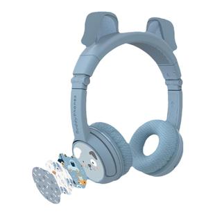 BuddyPhones狗耳朵儿童头戴式耳机PlayEars+萌趣蓝牙音乐保护听力