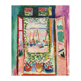 开着的窗户 Henri Matisse 马蒂斯 野兽派小众艺术民宿装饰画玄关