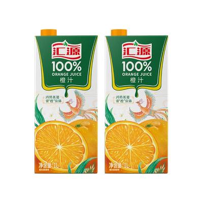 汇源100%果汁1L*2盒阳光柠檬桃苹果葡萄饮料饮品尝鲜装官方旗舰店