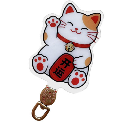 手机挂绳垫片0.3MM卡通招财猫KT