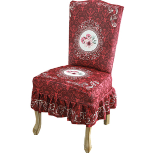 2025加厚餐桌椅子套罩万能通用保护坐垫家用中式实老式红木板凳座